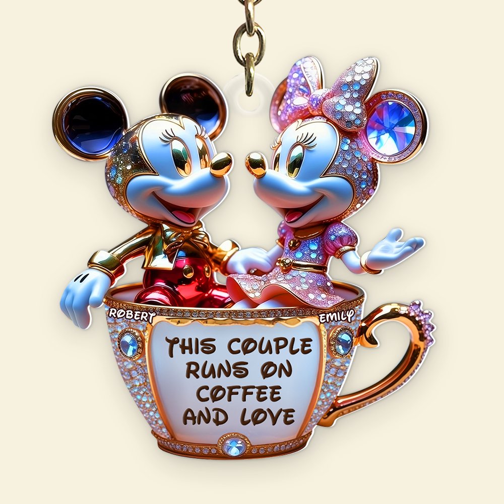 Mouse Couple Keychain - Personalized Gifts For Couple 02tgpu030525-Homacus