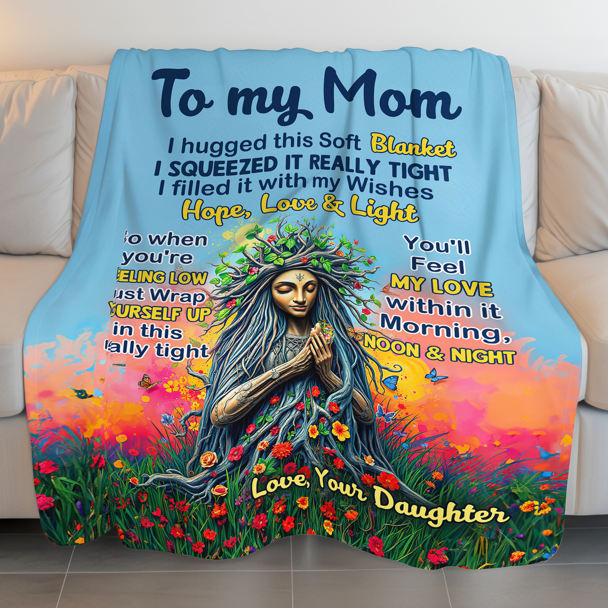 Personalized Gifts For Mom Blanket 05hupu170225 Feel My Love Within It-Homacus