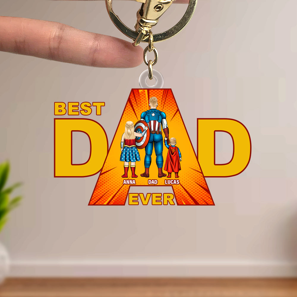 Best Super Dad Keychain Personalized Gifts For Dad 02totn140325pa-Homacus