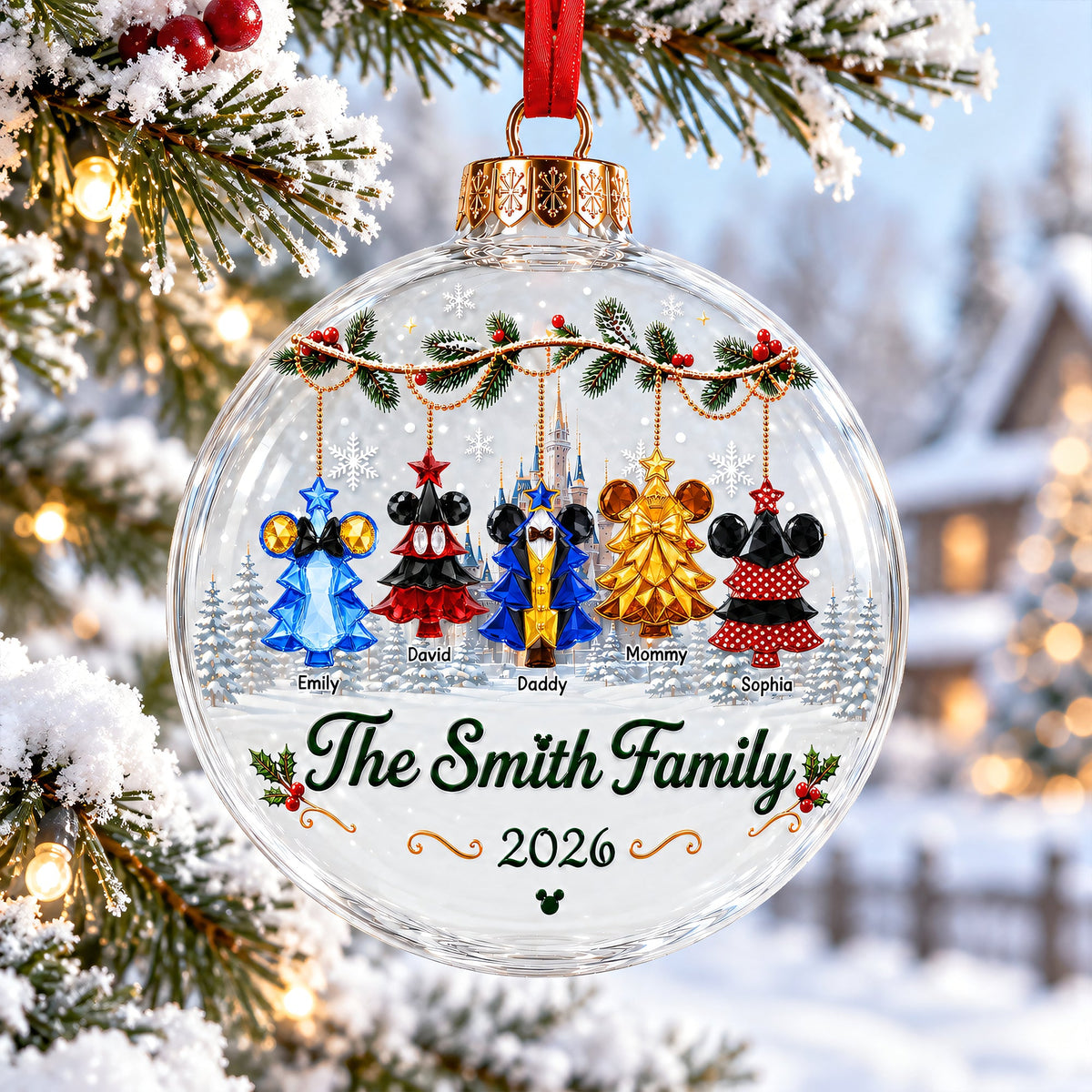 Lovely Snowball Acrylic Ornament - Personalized Christmas Gifts For Family 04ohqn040926