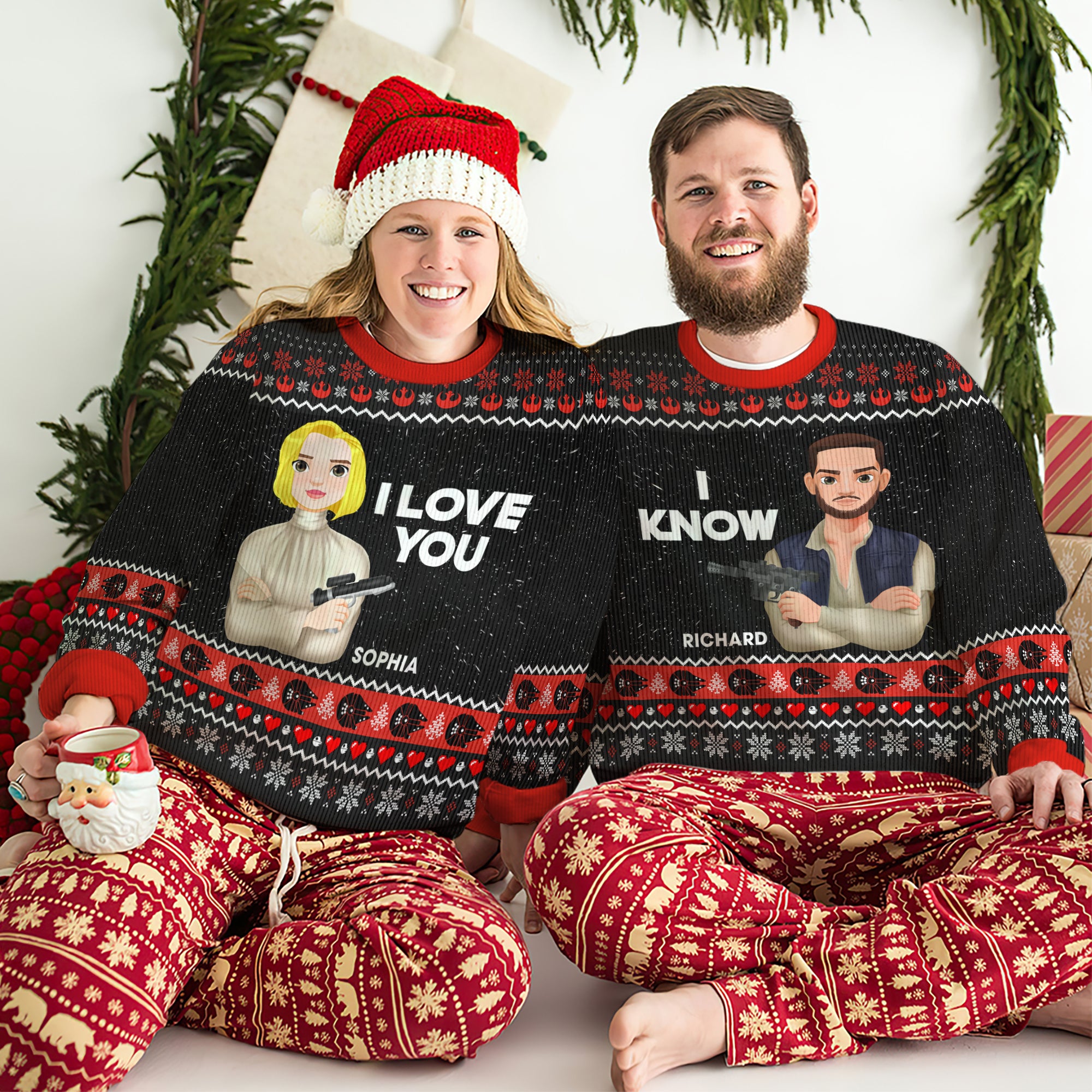 Personalized Gift For Couple Christmas Ugly Sweater 02toqn181024hg-Homacus