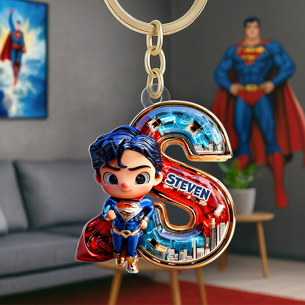 Initial Letter Keychain - Personalized Gifts For You 02tgpu170625-Homacus