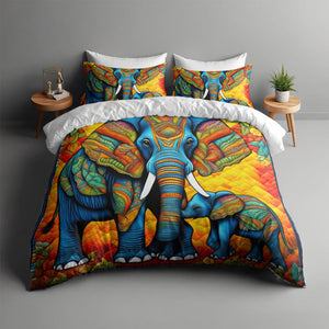 Personalized Gifts For Elephant Lover Quilt Bed Set 04HUMH170125-Homacus