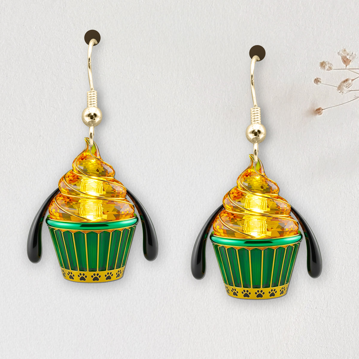 Cute Cupcakes Earrings - Personalized Gifts For Cartoon Lovers 01TGDT080725-Homacus