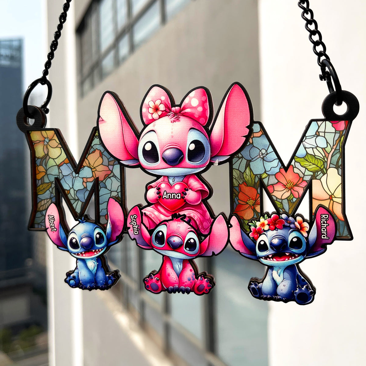 Personalized Gifts For Mom Window Hanging Suncatcher Ornament 02ohqn280225-Homacus