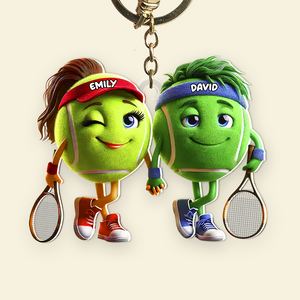 Personalized Gifts For Tennis Couple Keychain 04kapu051224-Homacus