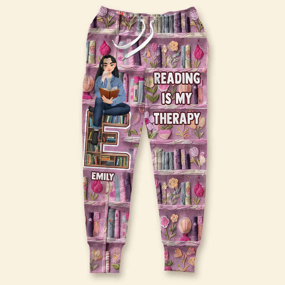 Personalized Gifts For Book Lovers 3D Sweatpants 06kapu130225pa Reading Therapy-Homacus