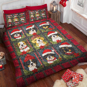 Beagle Dog Christmas Quilt Bed Set Gifts For Dog Lovers 03HUDT051124-Homacus