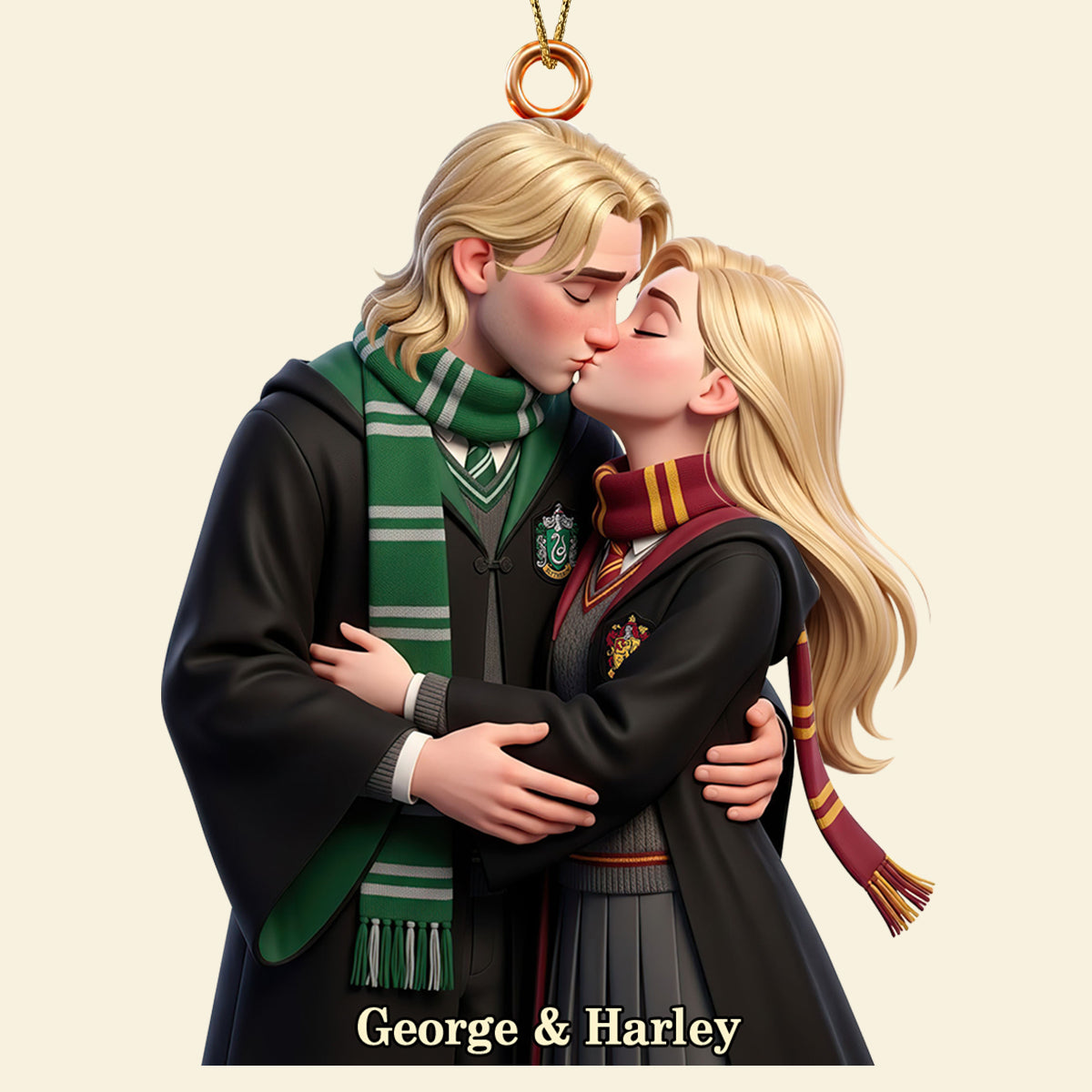 Enchanted Love Story Acrylic Ornament - Personalized Christmas Gifts For Couples 03HUDT190926
