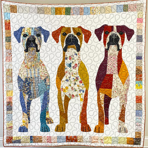 Boxers Dog Christmas Quilt Bed Set Gifts For Dog Lovers 04HUDT081124-Homacus