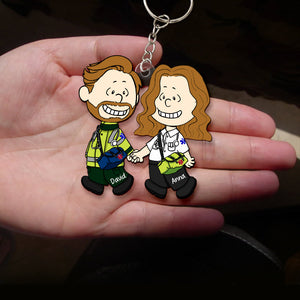 Personalized Gifts For Couple Keychain, Custom Job Costume 01qhqn130125hg-Homacus