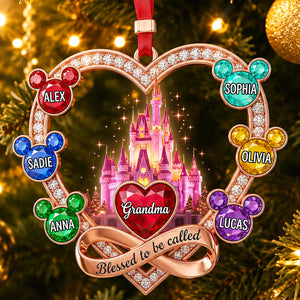 Grandma Blessed With Love Christmas Ornament - Personalized Gifts For Grandma 05nadt240826