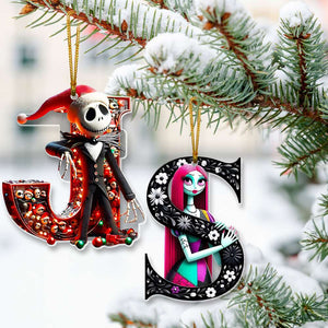 Personalized Christmas Gift For Couple Alphabet Ornament 023kamh291024-Homacus