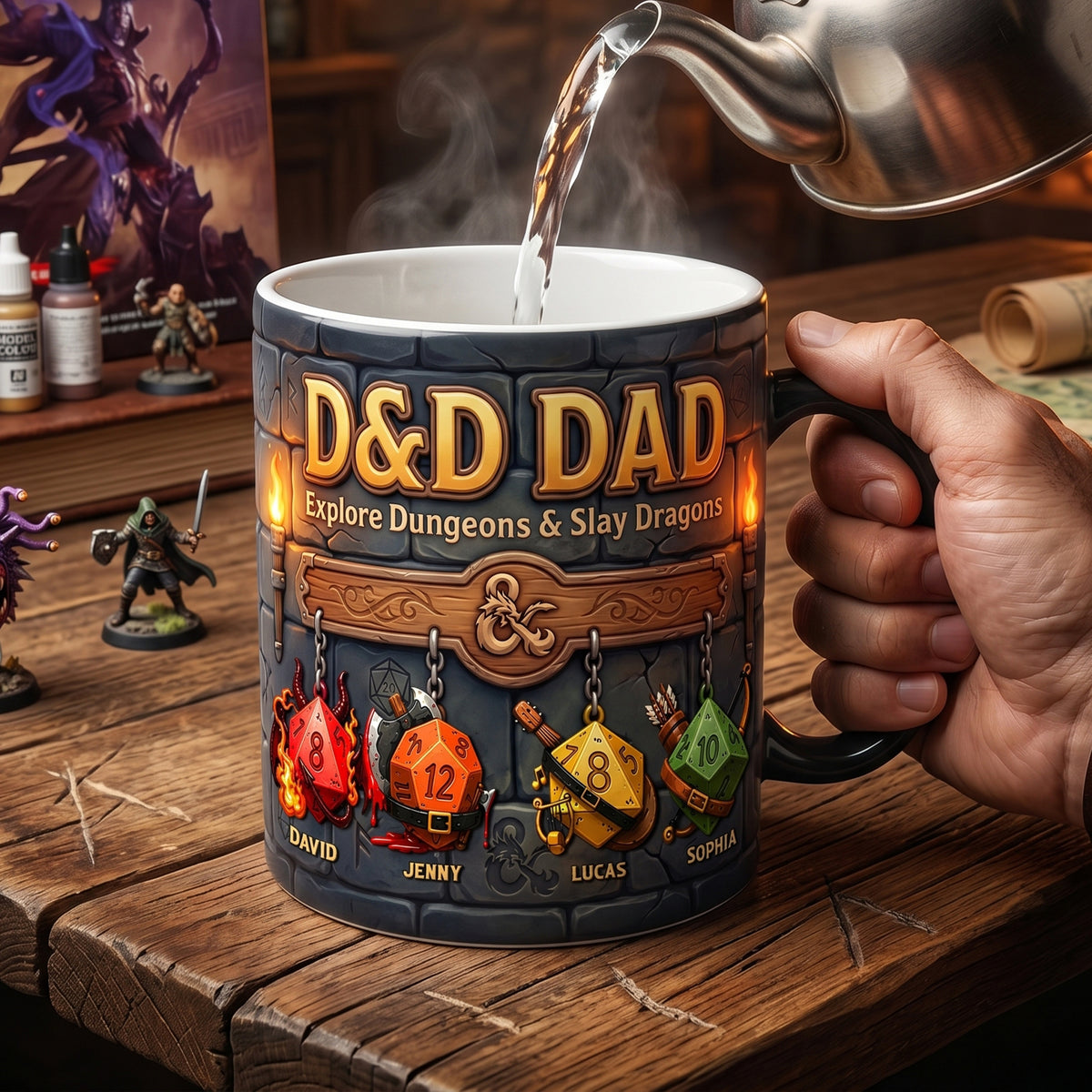 Epic Dad Magic Coffee Mug - Personalized Gifts For Dad 04NATN290426-Homacus