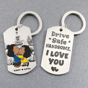 Personalized Gifts For Couple Keychain 01kapu231224hg Drive Safe Handsome-Homacus