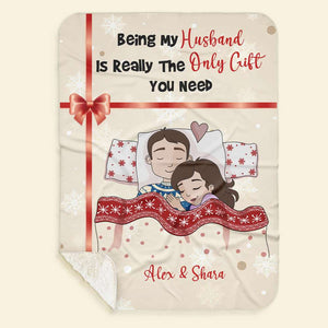 Personalized Gift For Couples, Couple Christmas Blanket 01TOMH231024HG-Homacus