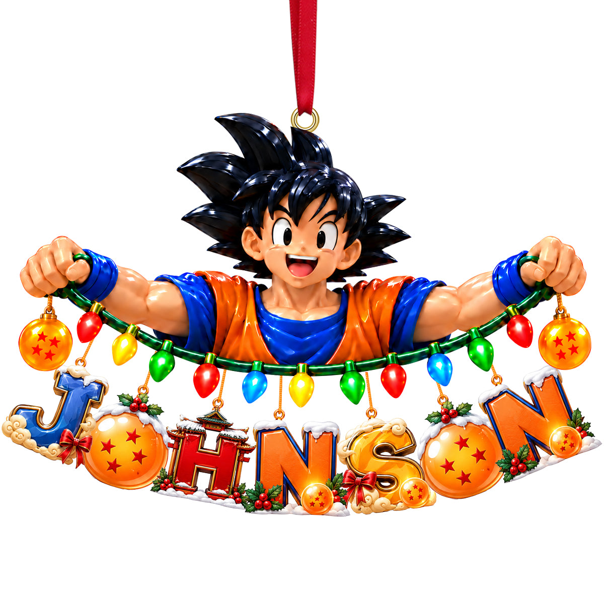 Name Art Legend Warrior Ornament - Personalized Gift For Christmas 03OHTN260926