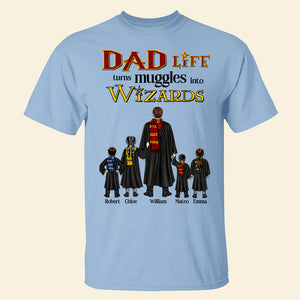 Personalized Gifts For Mom Shirt Mom Life Turns Muggles Into Wizards 08HUDT190324TM-Homacus
