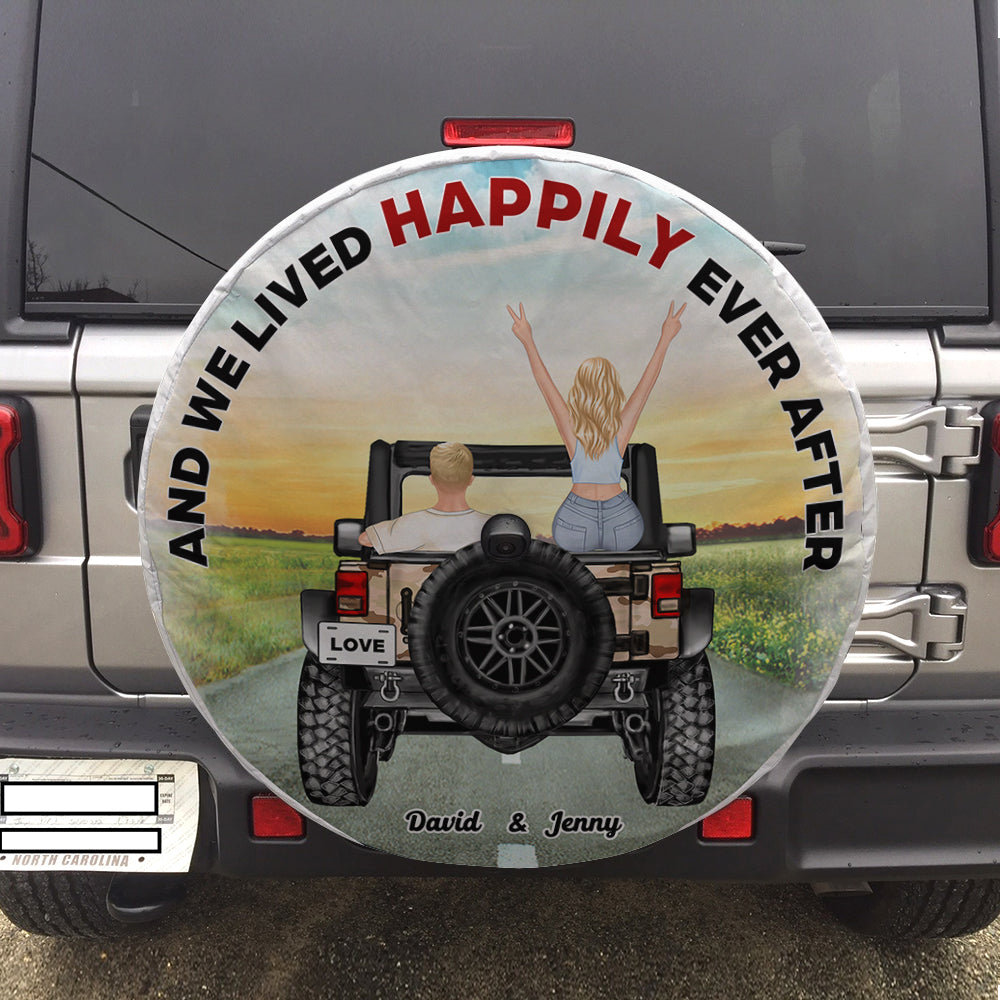 Personalized Gifts For Couple Tire Cover Lived Happily 03huhn220723tm-Homacus