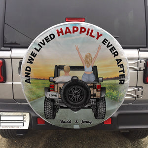 Personalized Gifts For Couple Tire Cover Lived Happily 03huhn220723tm-Homacus