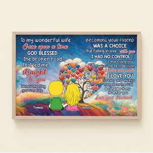 Personalized Gifts For Couple Canvas Print Cartoon Lover 03xqpu061224hg-Homacus