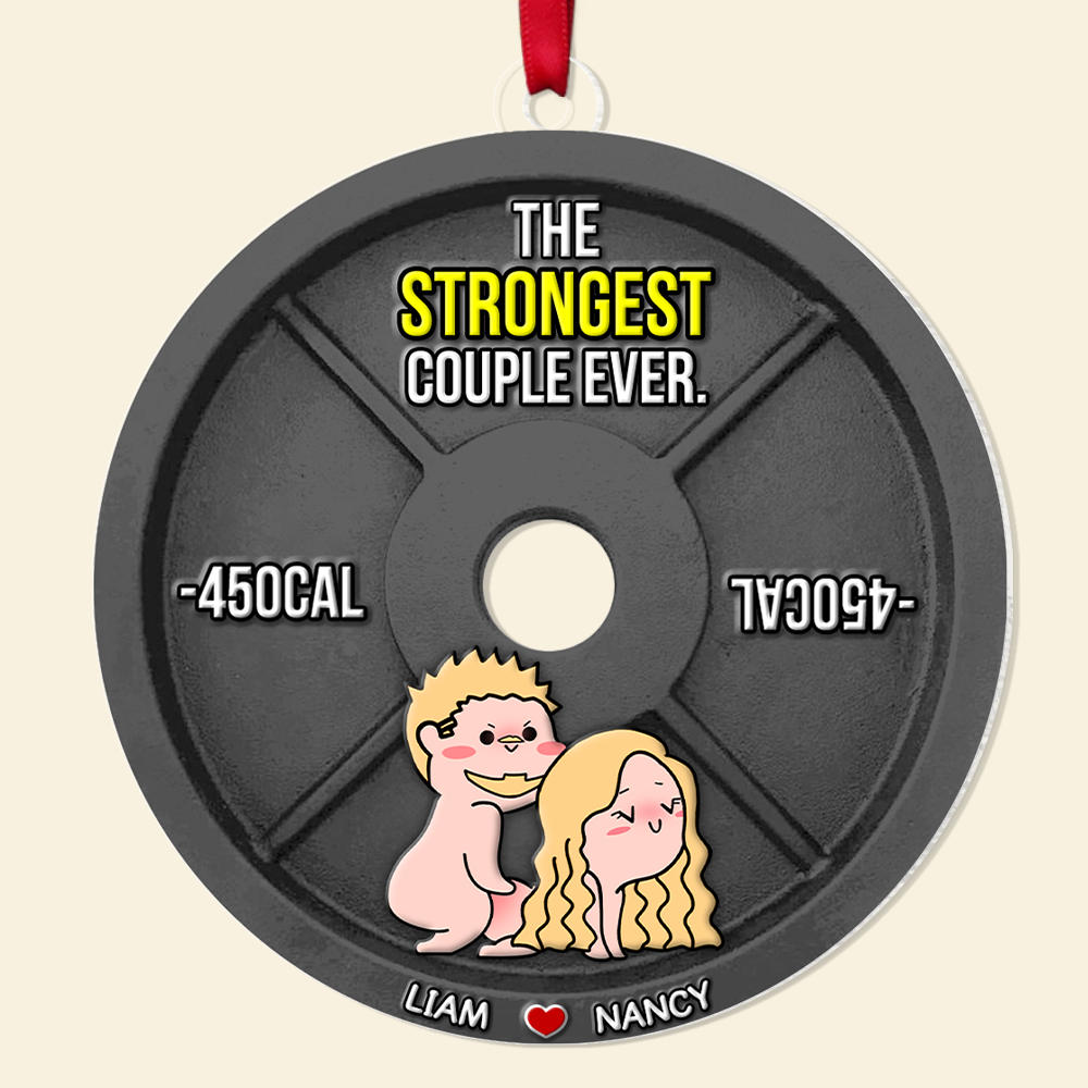 Personalized Gifts For Couple Christmas Naughty Couple Ornament 02OHPU051124HH-Homacus