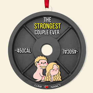 Personalized Gifts For Couple Christmas Naughty Couple Ornament 02OHPU051124HH-Homacus