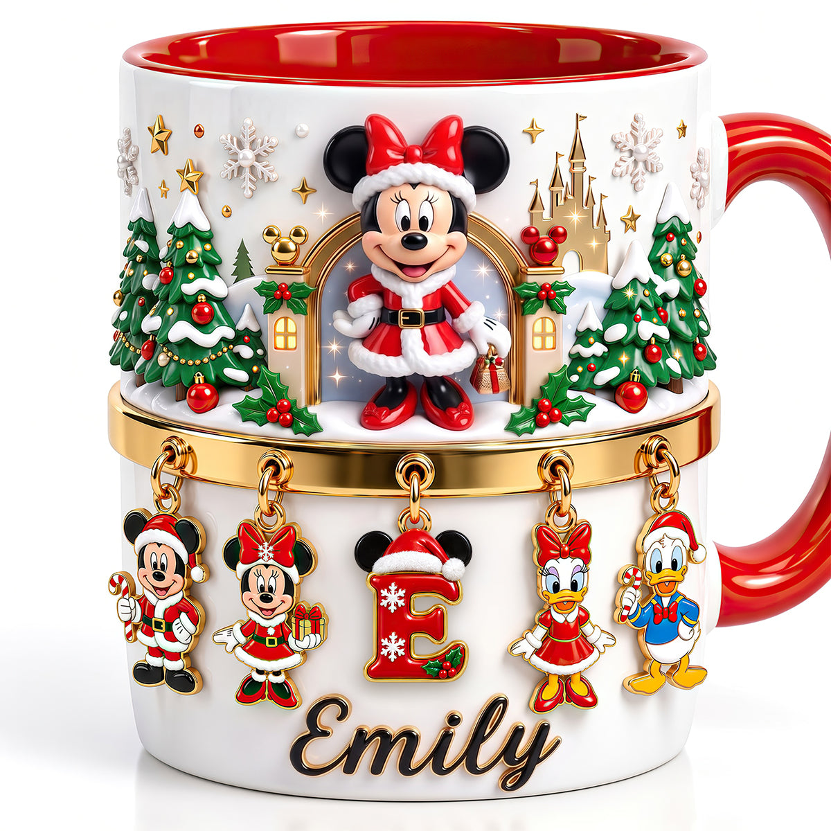 Cute Alphabet Christmas Accent Mug - Personalized Christmas Gifts 05tydt240926
