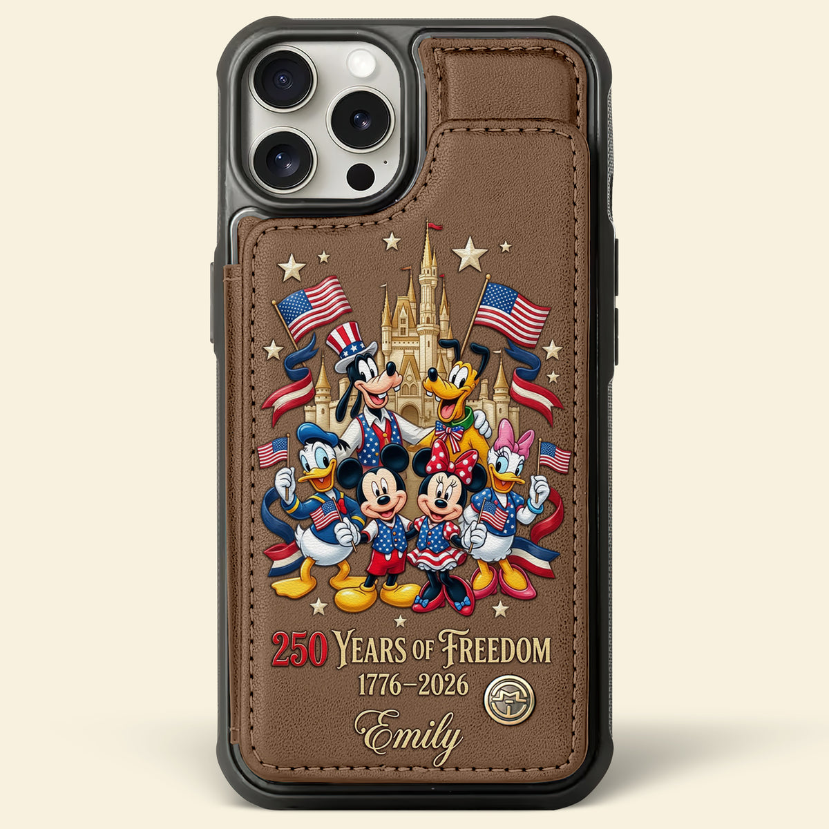 Celebrated America 250th Anniversary Leather Flip Wallet Phone Case - Personalized Gifts For Patriots 02tytn050626