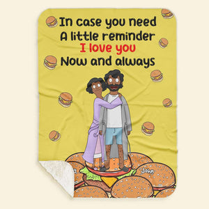 Personalized Gifts For Couple Blanket I Love You Now And Always 04TOMH241224HG-Homacus