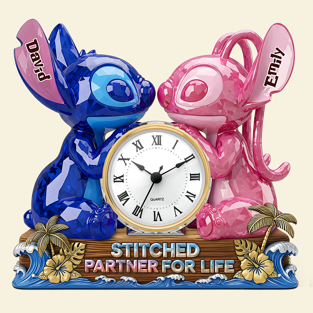 Partner For Life Desk Clock Plaque - Personalized Gifts For Couple 02ohpu060625-Homacus
