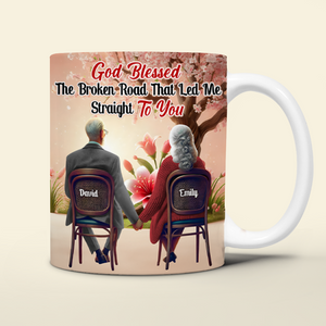 Personalized Gifts For Couple Coffee Mug God Blessed The Broken Road 03ohpu161224-Homacus