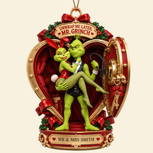 Playful Christmas Couple Ornament - Personalized Gifts For Couple 04hadt230926