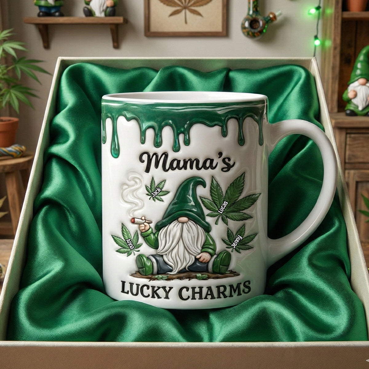 St. Patrick's Day Mama's Lucky Charms Coffee Mug - Personalized Gifts For Mom 03totn230226-Homacus