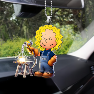 Personalized Gifts For Welder Car Ornament Cartoon Character 04OHPU171224-Homacus