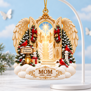 Christmas In Heaven Ornament - Personalized Memorial Gifts For Family 01toqn201026-Homacus