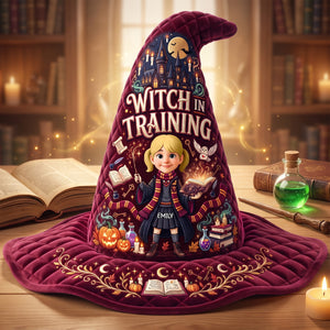 Little Magical Quilted Witch Hat - Personalized Gifts For Halloween 04tyqn120826-Homacus