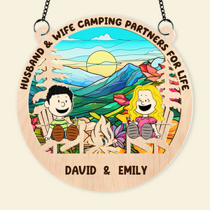 Personalized Gifts For Camping Couple Suncatcher Ornament 01kapu140125pa-Homacus