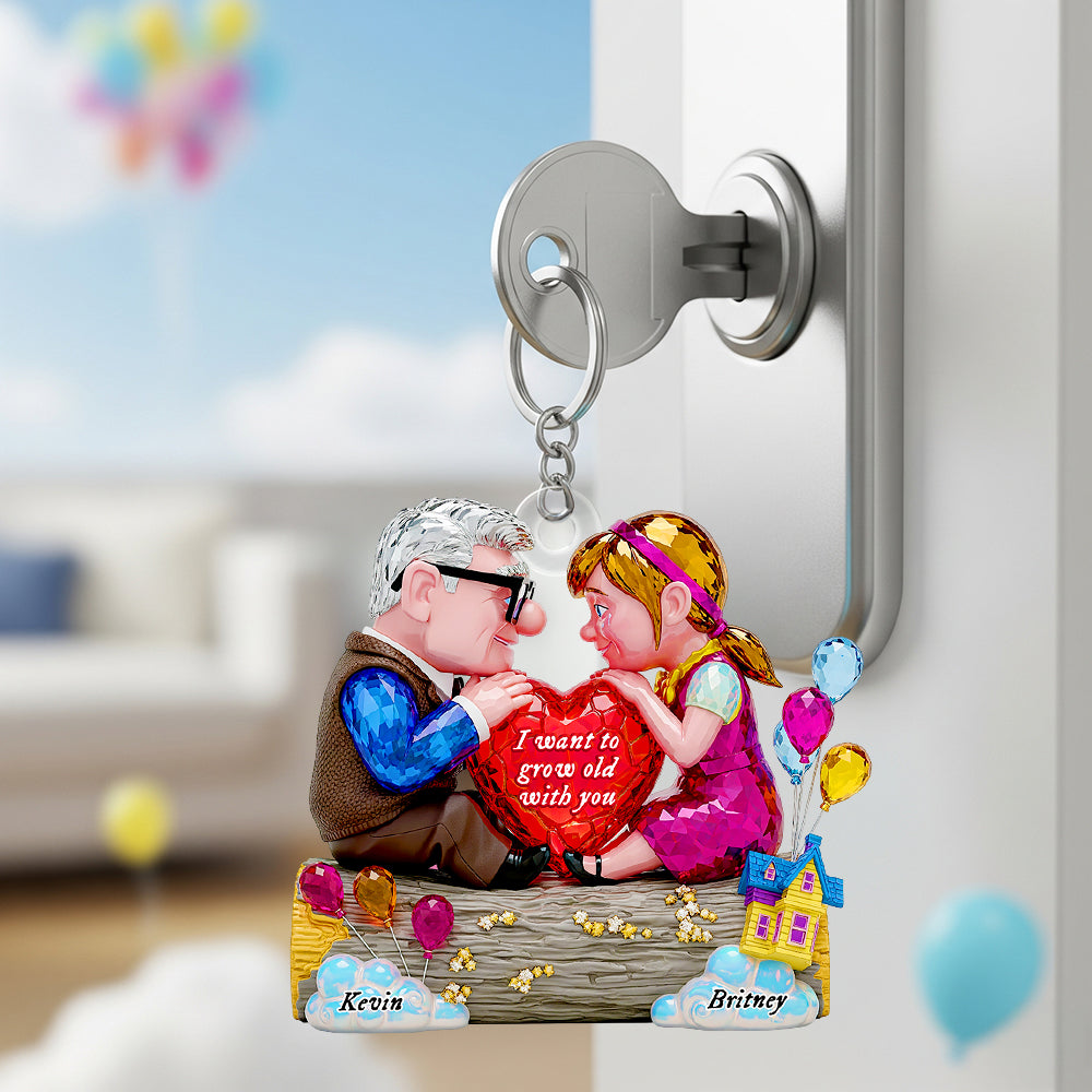 Forever Heart Keychain Personalized Gifts For Couple 02OHDT290525-Homacus
