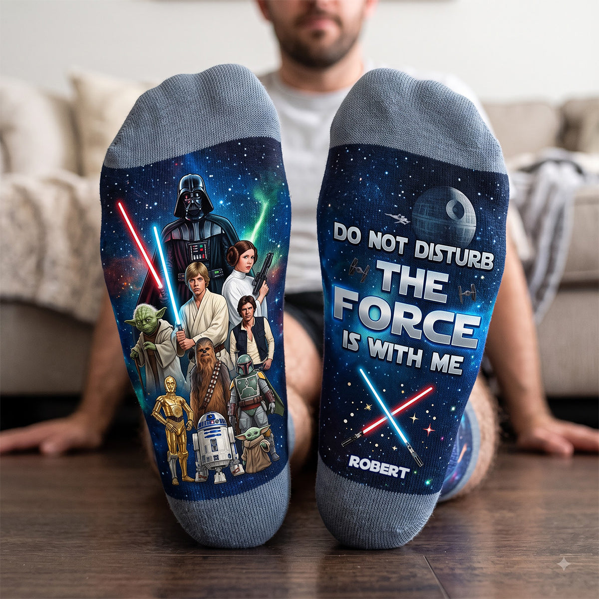 Cosmic Middle Tube Socks - Personalized Gifts For Cosmic Lovers 01nadt120926