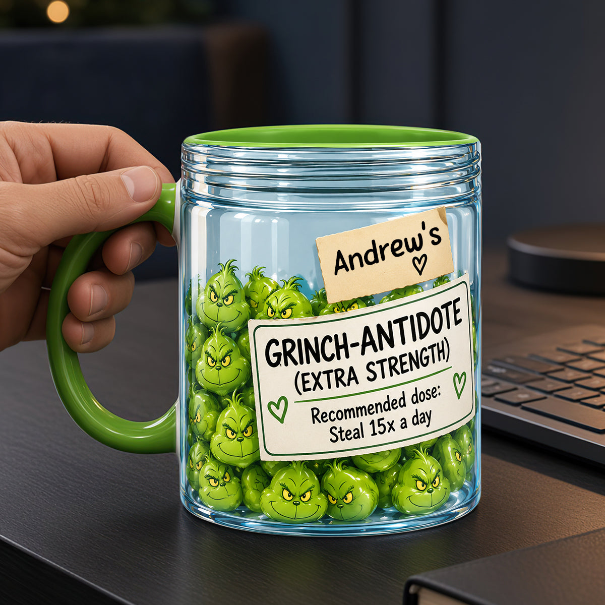 Mischief Antidote Extra Strength Accent Mug - Personalized Gifts 01hudt191026-Homacus
