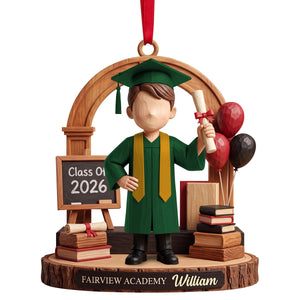 Senior Graduation Acrylic Ornament - Personalized Christmas Gifts For Graduates 01natn120926-Homacus
