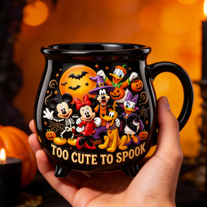 Cute Halloween Night Ceramic Cauldron Mug - Personalized Halloween Gifts 03pgdt220826