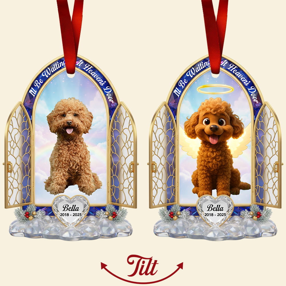 Pet Memorial Christmas Lenticular Ornament - Custom Photo Gifts for Heaven 05NADT240925-Homacus