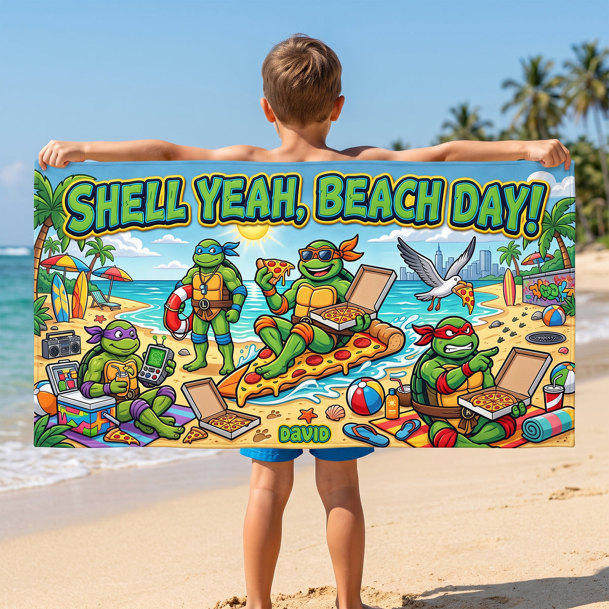 Shell Yeah, Beach Day Beach Towel - Personalized Gifts 04tyqn160726-Homacus