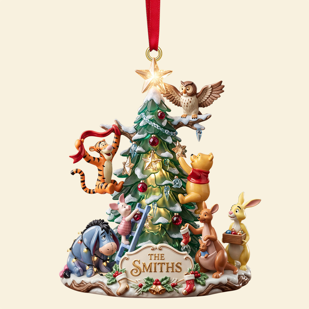Tree Forest Friends Christmas Ornament - Personalized Gifts For Family 01patn290826