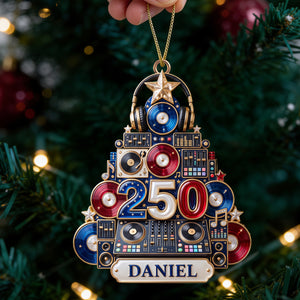 DJ Holiday Christmas Ornament - Personalized Gifts 05PGDT050926