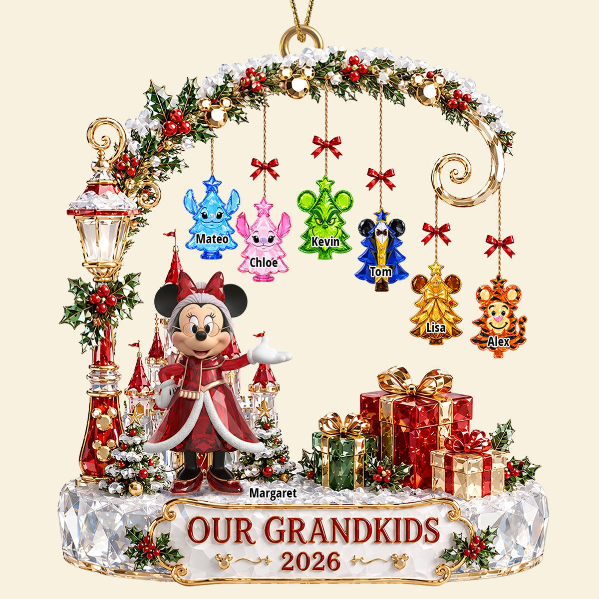 Timeless Christmas Ambience Acrylic Ornament - Personalized Christmas Gifts For Family 01ohdt040926-Homacus