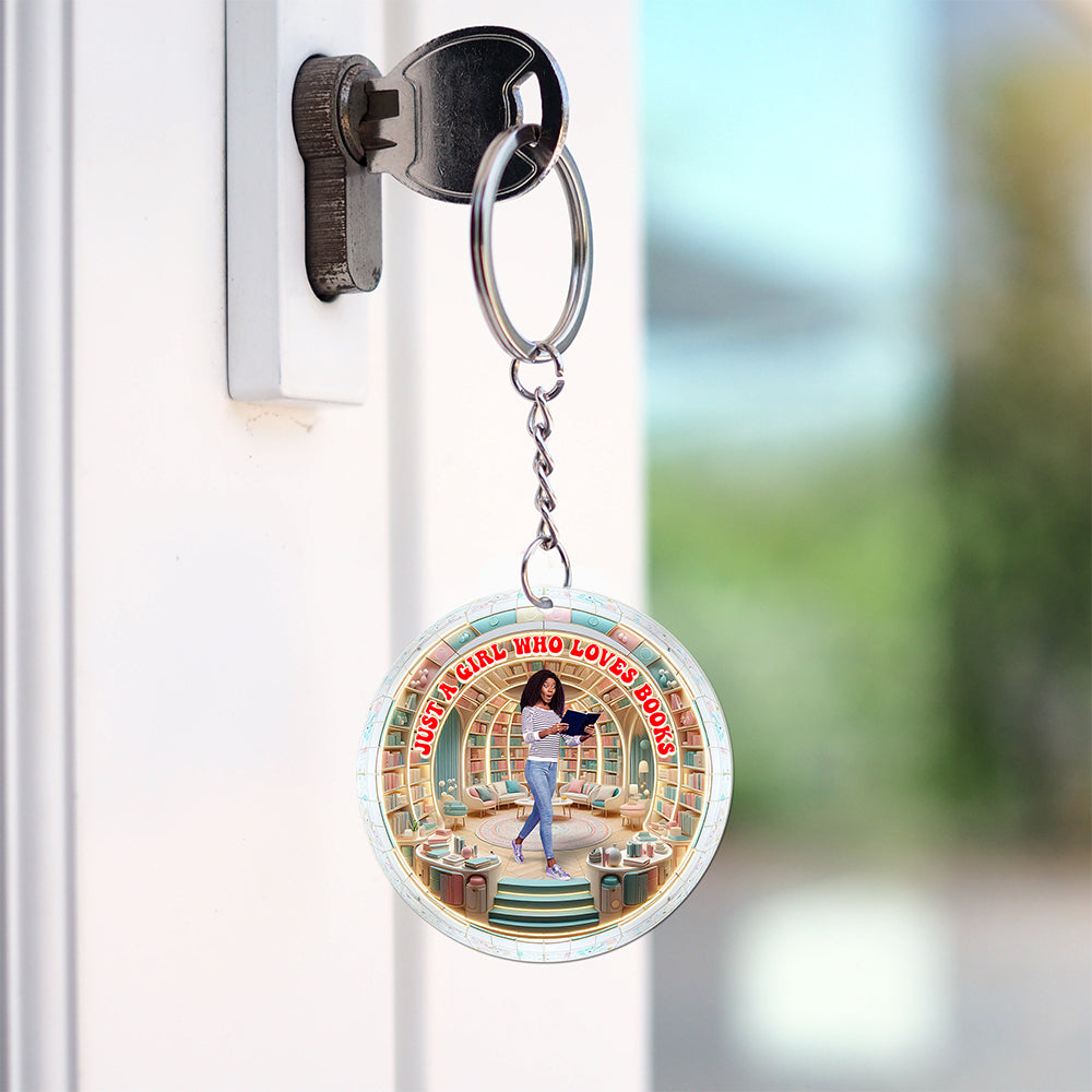 Custom Photo Gifts For Book Lovers Keychain 01tgqn240125-Homacus