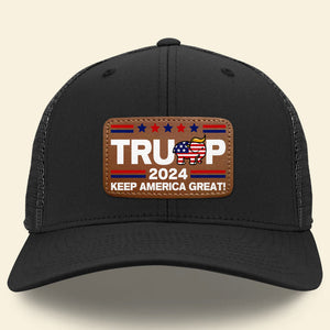2024 Trump Leather Patch Hat 03NADT180624-Homacus